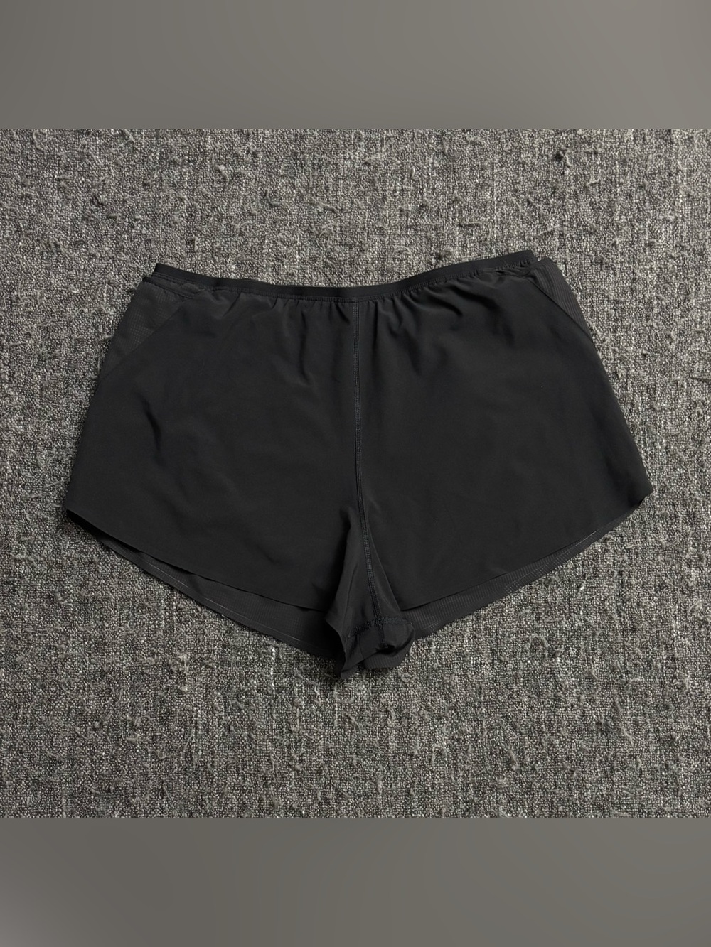 Sz Med Athleta Interval Run Shorts Black SP22 Zip Pocket Athletic Running